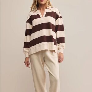 Z Supply RUGBY BRUSHED FLEECE HENLEY